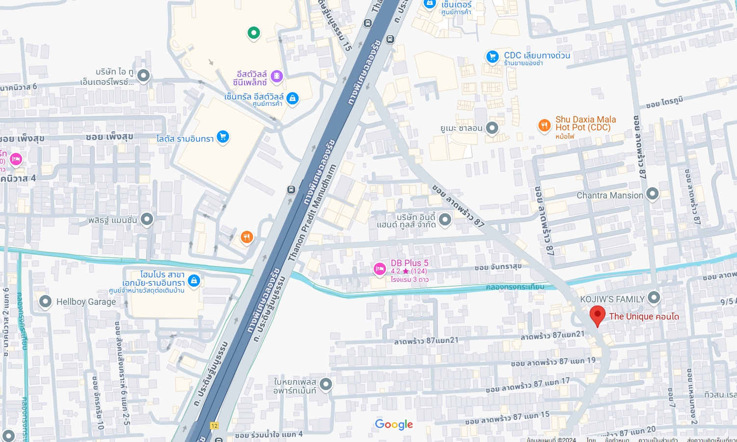 สนใจชมห้องติดต่อได้เลย Line ID: Smile-easy ปล่อยเช่าคอนโด The Unique Ekamai-Ramintra (ดิ ยูนีค เอกมัย-รามอินทรา) - 1ห้องนอน 1ห้องน้ำ 1ห้องนั่งเล่น - ใกล้ Central Festival East Ville - ขนาดห้อง 38 ตรม. ชั้น 2 ตึก A