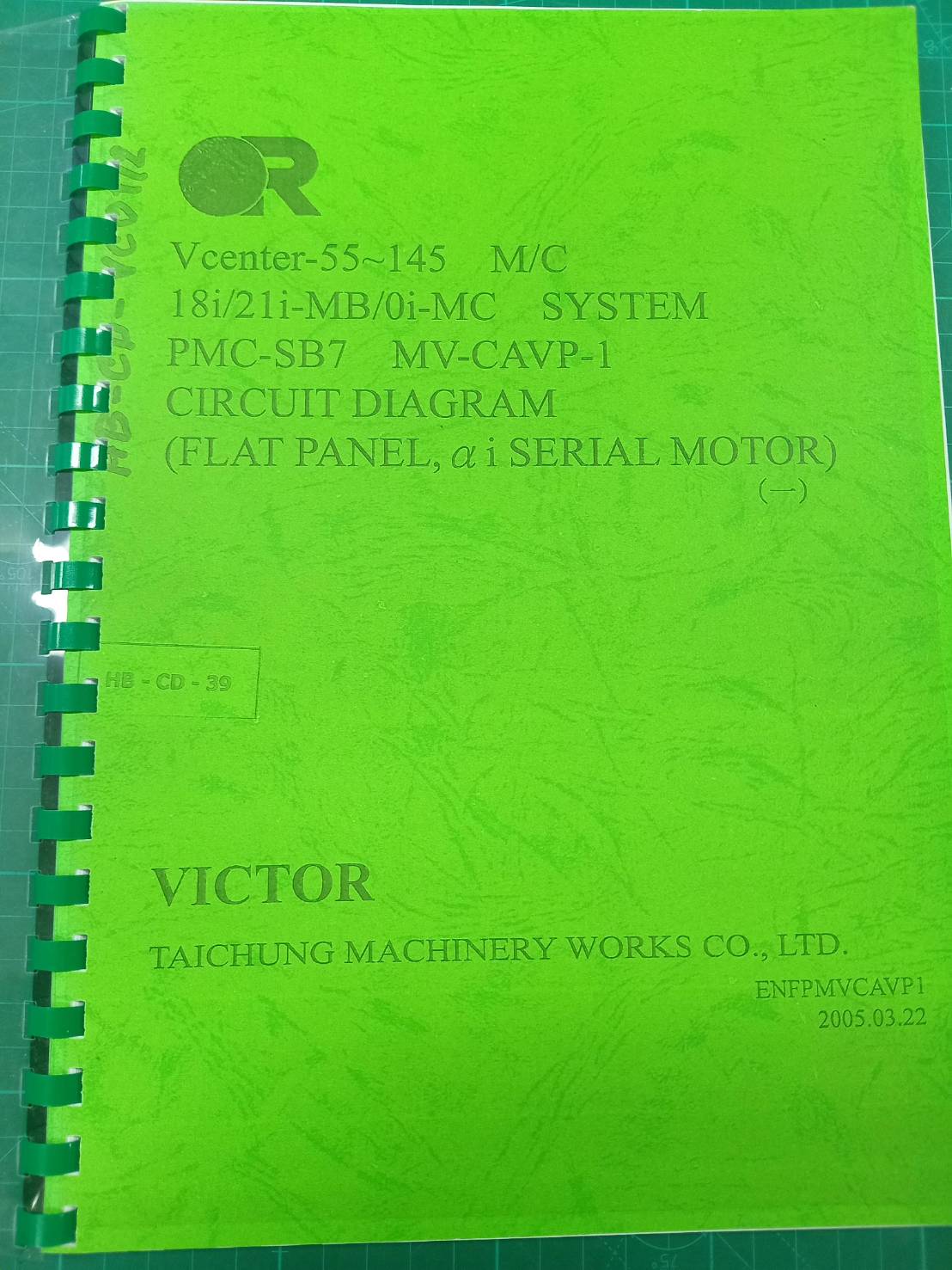 VICTOR VCENTER -55-145 18i/21i/0i-MC LADDER WIRING DIAGRAM