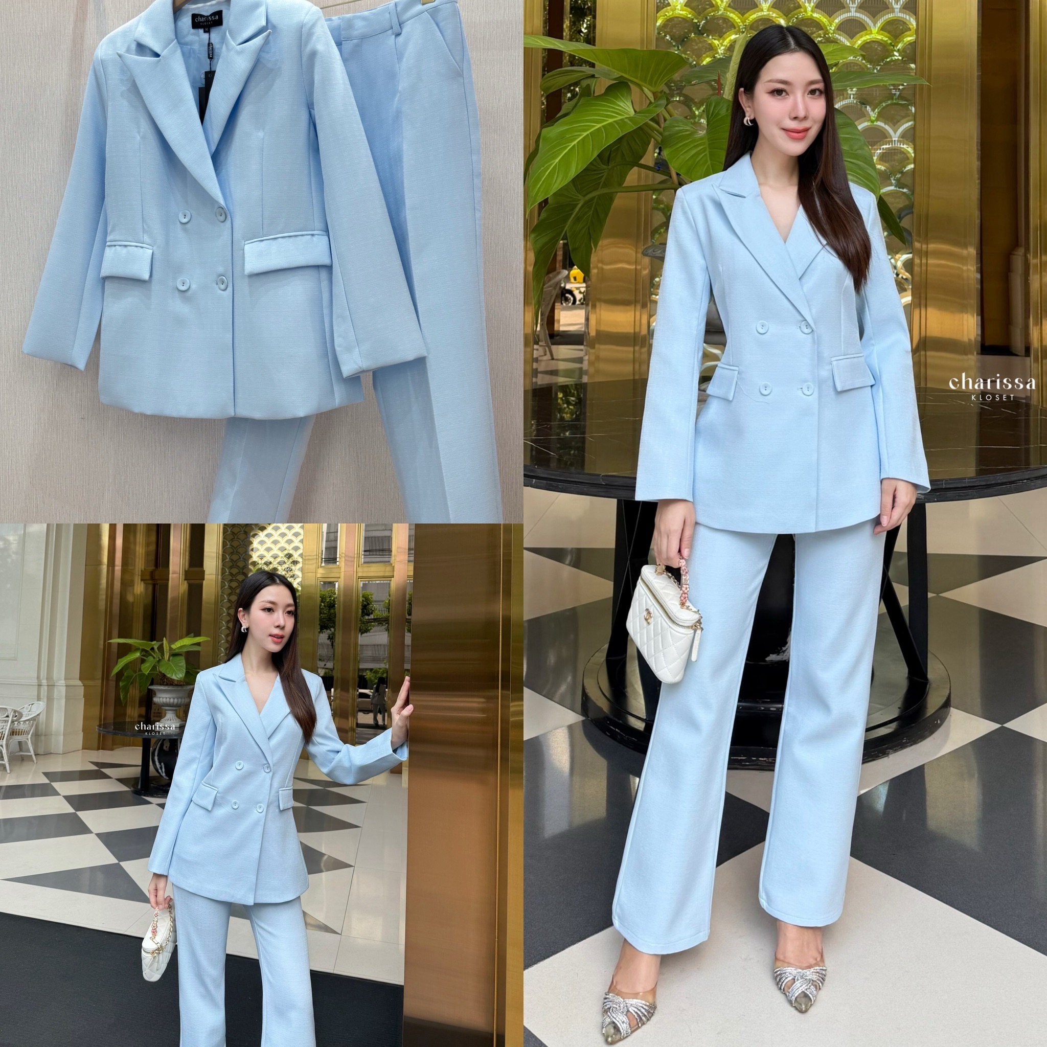 kudapy เซ็ทสูท ผ้าทอชนิดพิเศษ ยับยาก อัดกาวทั้งชุด เสื้อสูททรงทันสมัยออกออกแบบให้มีทรงยาวเข้ารูป