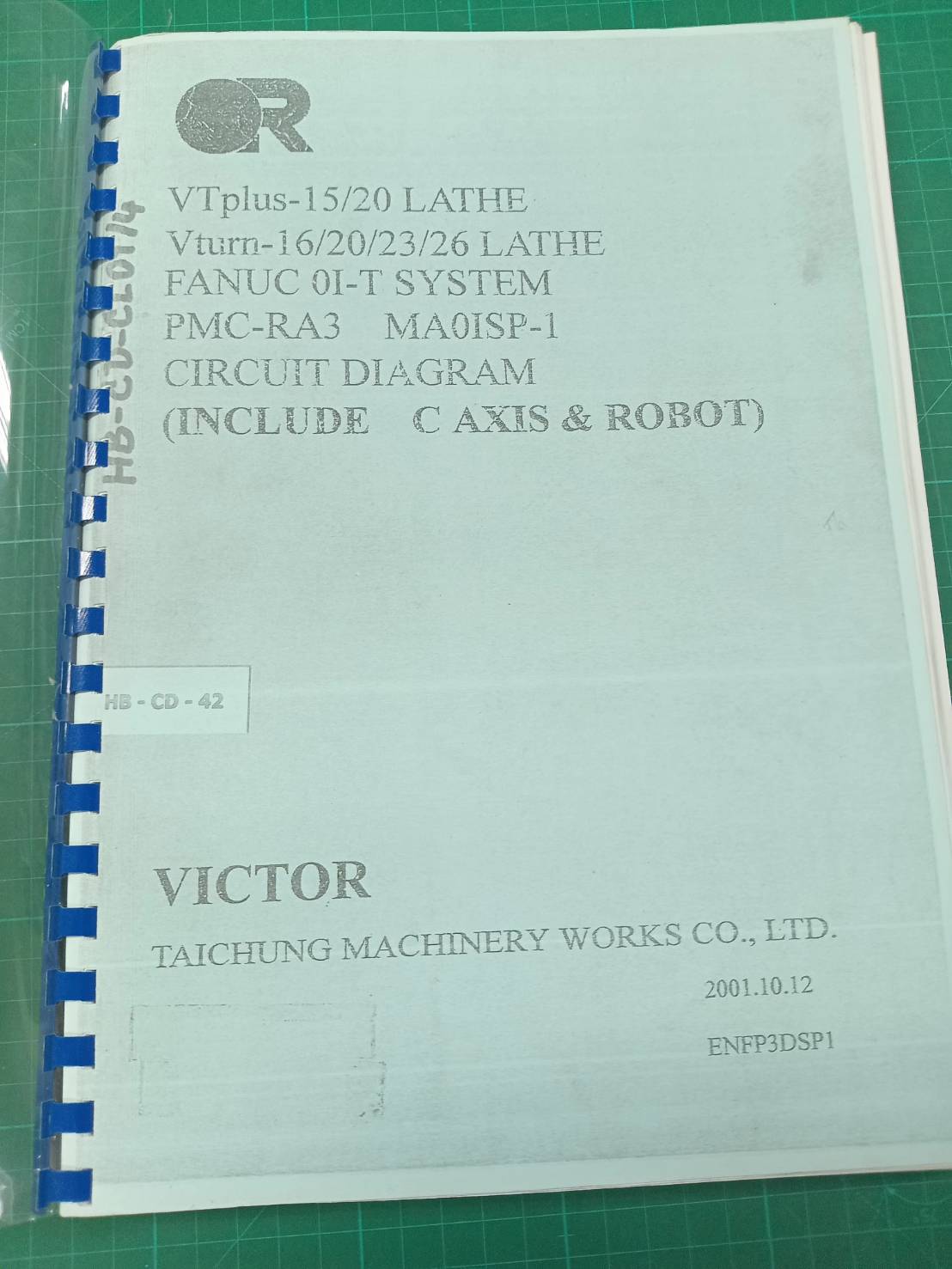 VICTOR VTPLUS-15/20 VTURN 16/20/23/26 0I-T LADDER WIRING DIAGRAM