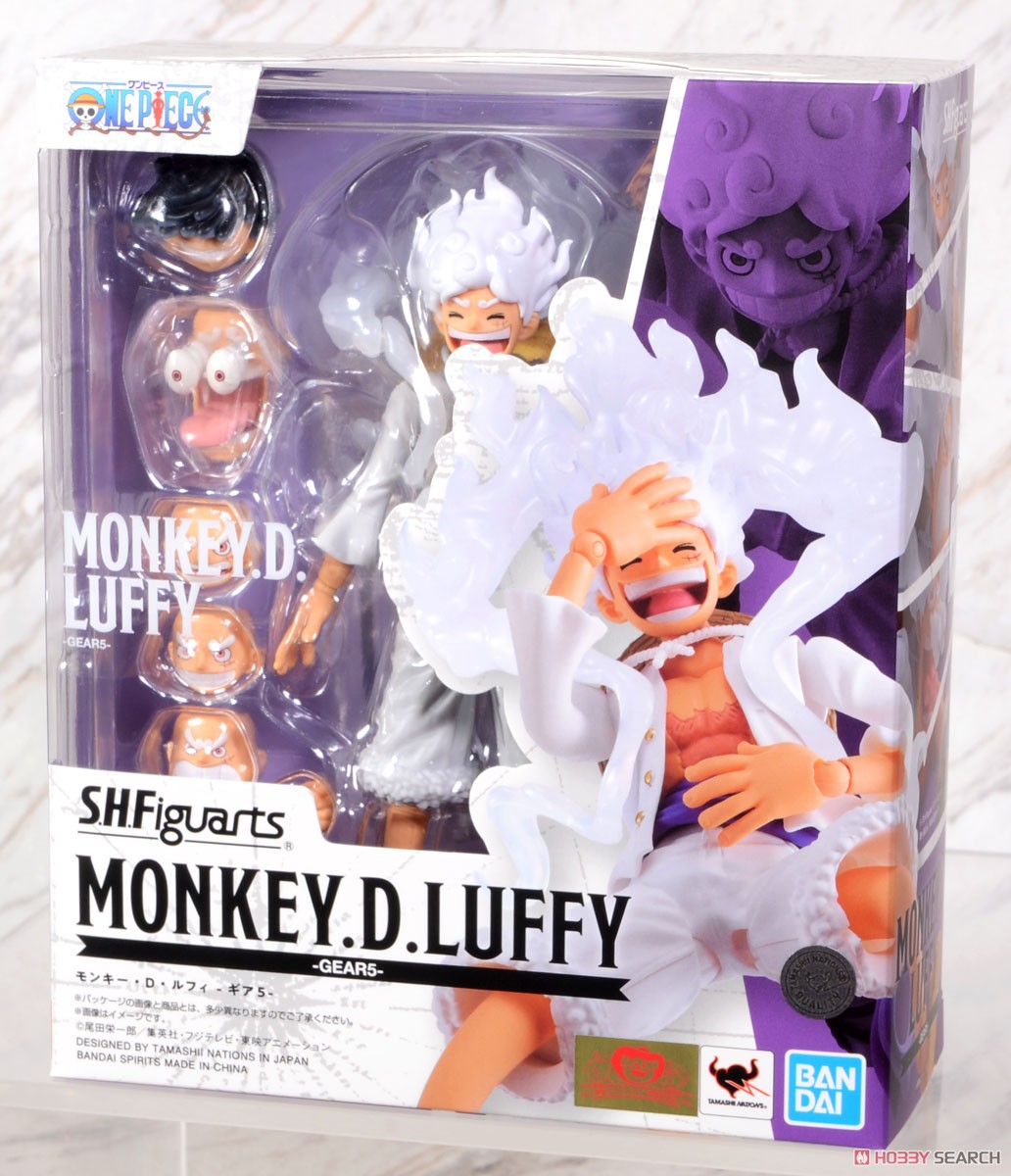 Bandai 4573102655615 s.h.figuarts Monkey.D.Luffy-gear5-