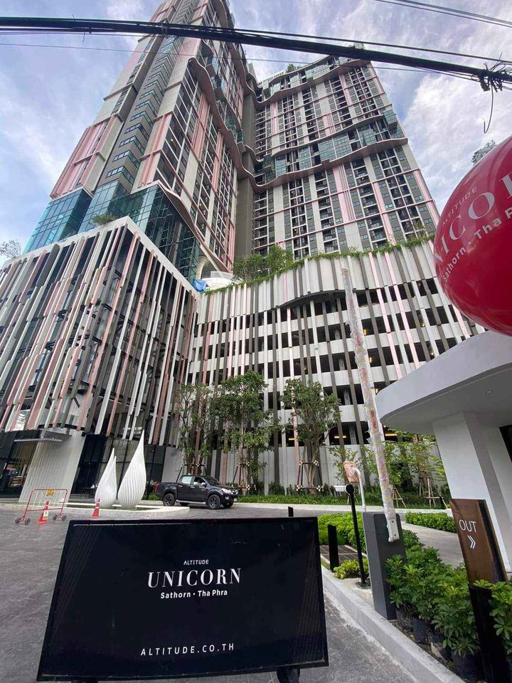 ปล่อยเช่าคอนโด Altitude Unicorn Sathorn – Thapra (อัลติจูด ยูนิคอร์น สาทร-ท่าพระ) - 1ห้องนอน 1ห้องน้ำ 1ห้องนั่งเล่น - ใกล้ BTS ตลาดพลู/เดอะมอลล์ท่าพระ - ขนาดห้อง 23 ตรม. ชั้น 22
