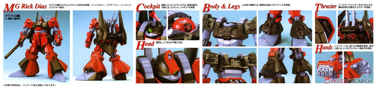 Bandai 4573102631947 MG 1/100 RICK DIAZ RED