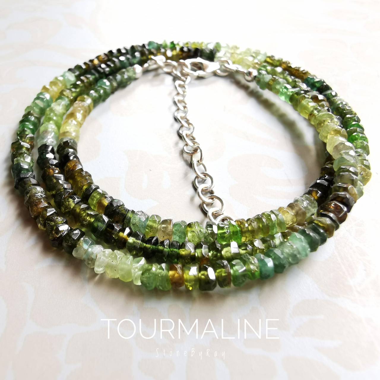 สร้อยคอหินทัวมาลีน(Tourmaline)