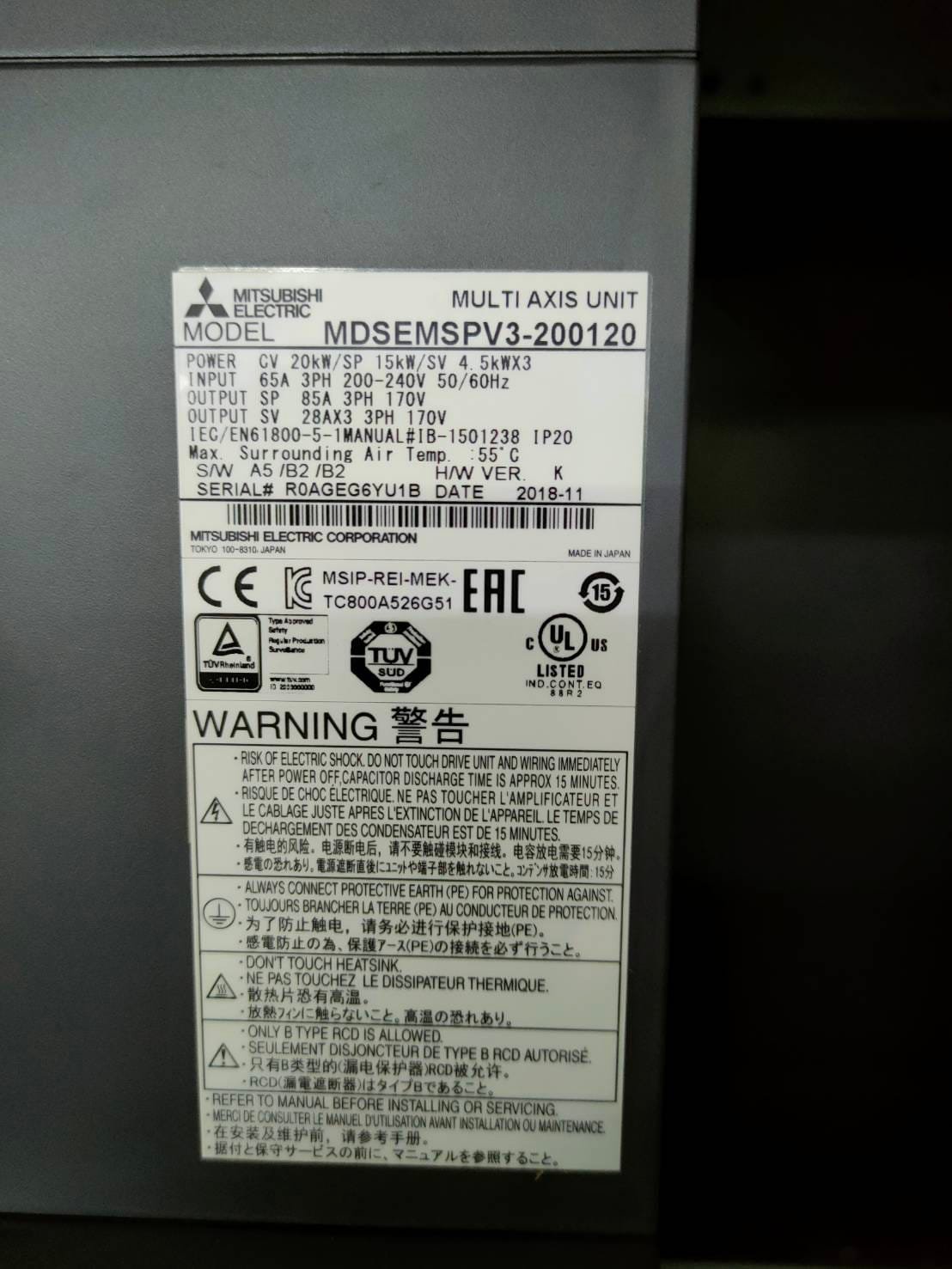 ติดตั้งสาย encoder MITSUBISHI M80 และ ENCODER OSA405S5AS