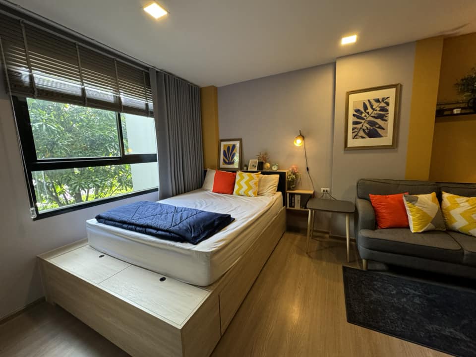 ปล่อยเช่าคอนโด THE MUVE Ram 22 - Studio1ห้องน้ำ 1ห้องนั่งเล่น - ใกล้ รามคำแหง - ขนาดห้อง 25 ตรม. ชั้น 2