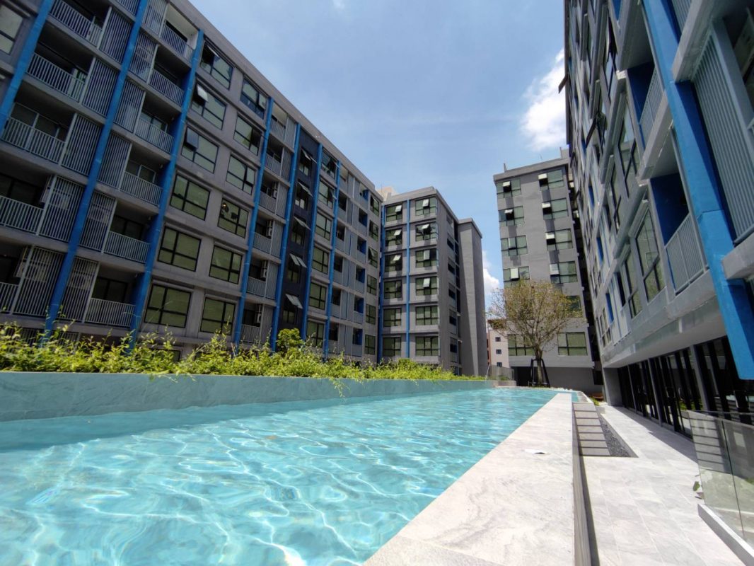 ให้เช่าห้องแบบ 1ห้องนอน 1ห้องน้ำ 1ครัวแยก โซนพื้นที่ BTS อ่อนนุช คอนโด ดิ ออริจิ้น อ่อนนุช (The Origin Onnut) Low Rise ขนาดห้อง 27 ตรม. ชั้น 5