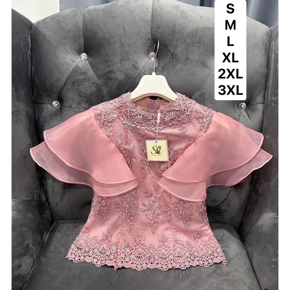 kudapy เสื้อลูกไม้สีขาวใส่ไปงานแต่ง แขนแต่งระบายทรงสวย มีซับใน ซิบหลังอย่างดีค่ะ