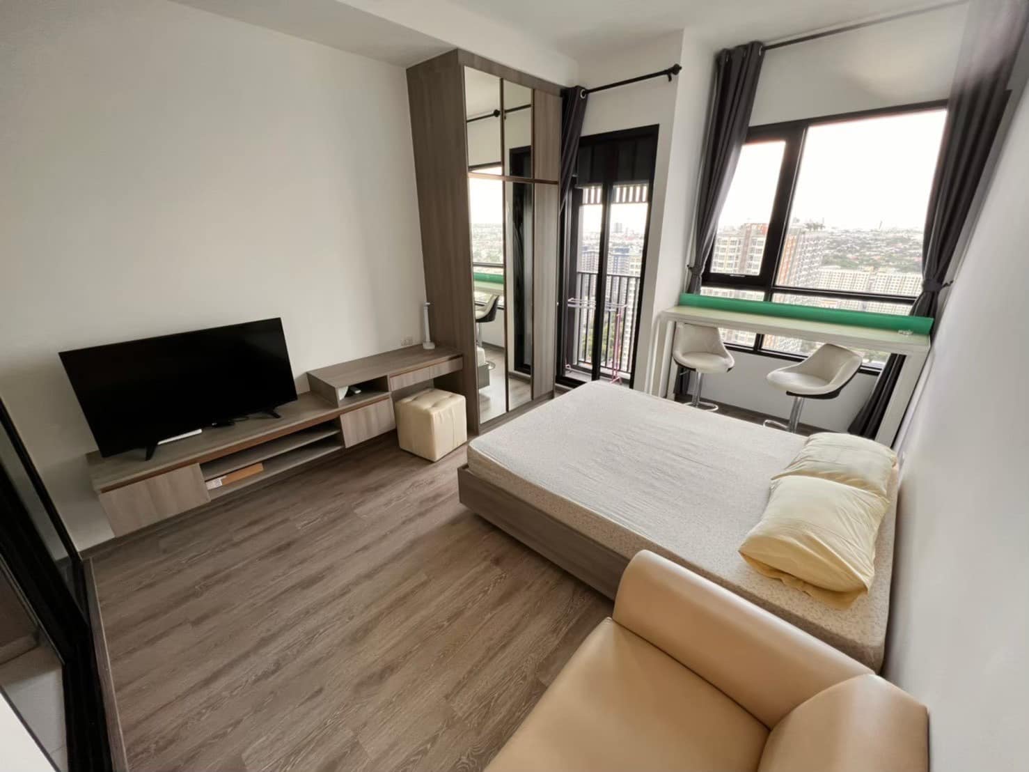 ปล่อยเช่าคอนโด Knightsbridge Prime Onnut (ไนท์บริดจ์ ไพร์ม อ่อนนุช) - Studio 1ห้องน้ำ 1ห้องครัว - ใกล้ BTS อ่อนนุช - ขนาดห้อง 24 ตรม. ชั้น 33