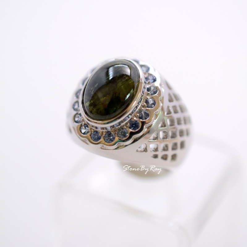 แหวนเงินแท้พลอยสตาร์แซปไฟร์ Star Sapphire