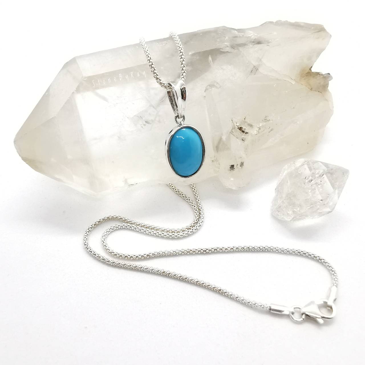 สร้อยคอเงินจี้หินเทอร์ควอยส์ Turquoise
