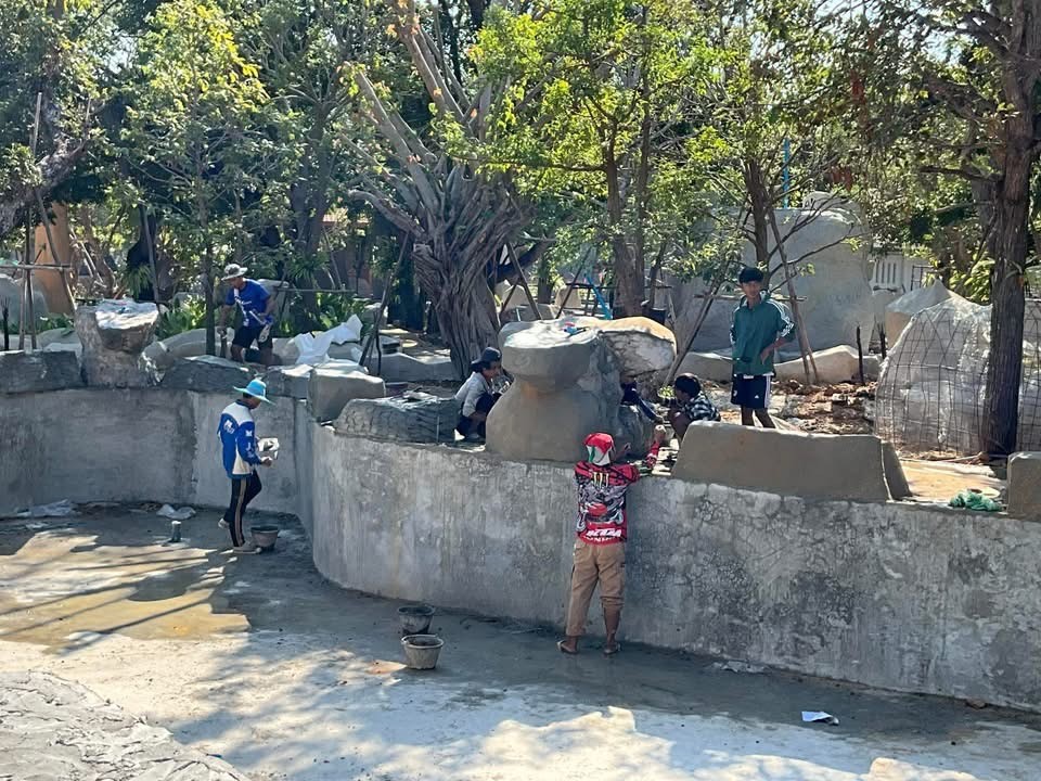 งานออกแบบ จัดสร้างสวนพุทธศิลป์ อุทยานพระนาดูนทะลุมิติ จ.มหาสารคาม สอบถาม โทร 061-6592998