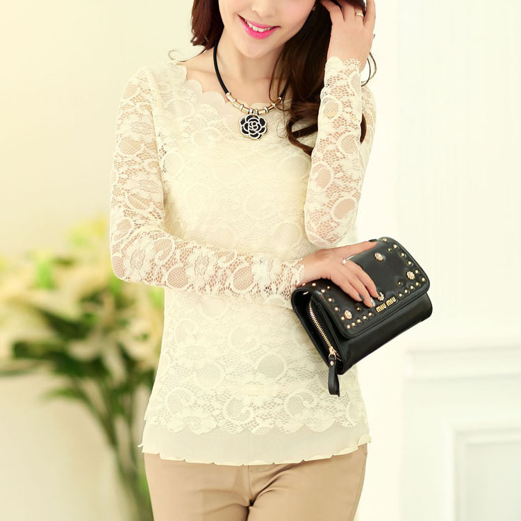 kudapy เสื้อผ้าลูกไม้แขนยาว ผ้าลูกไม้เนื้อดีพร้อมซับในทั้งตัว ใส่ได้หลายโอกาสสวยคลาสสิค