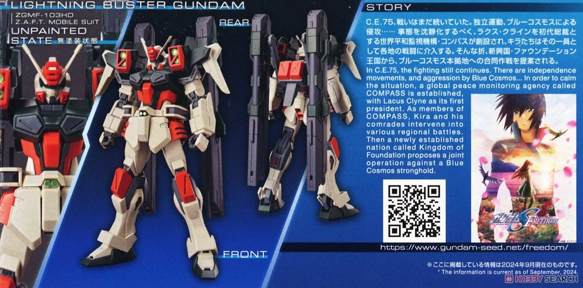 Bandai 4573102671714 HG 1/144 LIGHTNING BUSTER GUNDAM
