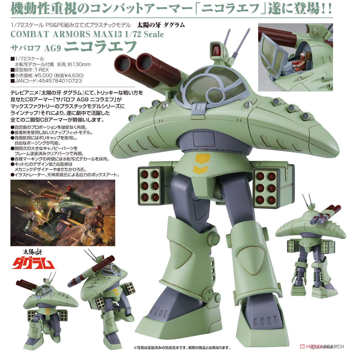 1/72 Cabarov AG9 Nicholiev (Plastic model) โมประกอบ- kotobukiya