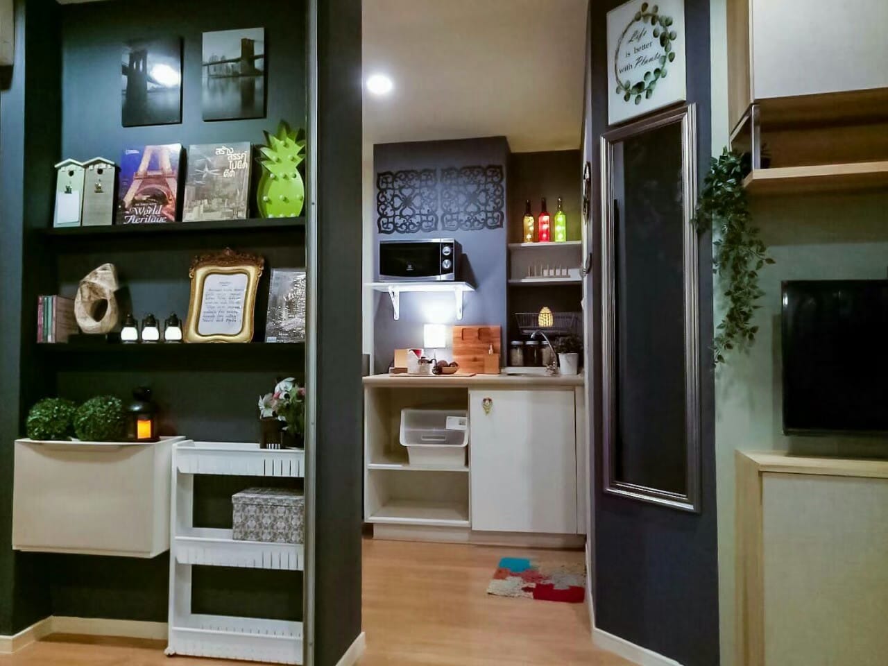 ปล่อยเช่าคอนโด ลุมพินี วิลล์ อ่อนนุช-พัฒนาการ (อ่อนนุช 55)(Lumpini Ville On Nut-Phattanakan) - ห้องแต่งบิ้วอินสวยเฟอร์เครื่องใช้ไฟฟ้าครบครั้น - ใกล้ MRT ศรีนุช