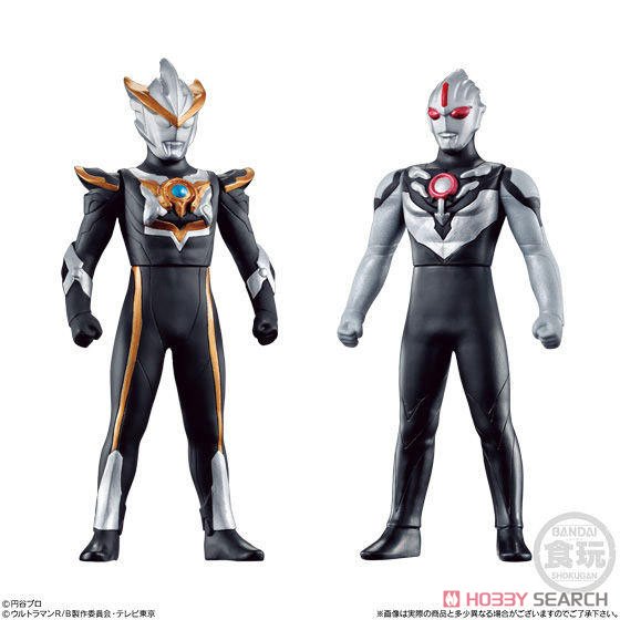 (เหลือ1ชิ้น ทักแชทก่อนโอน) 903401 Sofubi Hero VS Ultraman Battle Set Lube & Ultraman Orb Dark