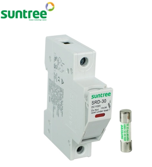SUNTREE กล่องฟิวส์ DC ขนาด 10x38mm 1000V SRD-30 (พร้อมลูกฟิวส์ขนาด 15A)
