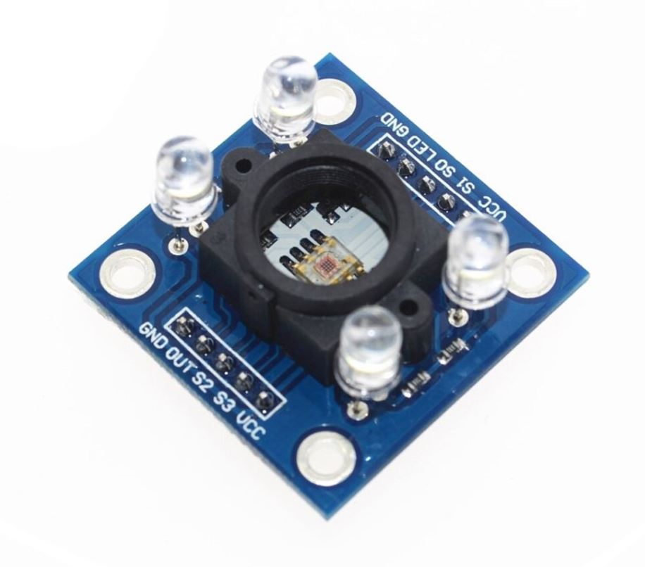 โมดูลเซนเซอร์สี วัดค่าสี อ่านค่าสี เซนเซอร์สี ตรวจจับสี แยกสี RGB Colour Sensor (TCS230/TCS3200)