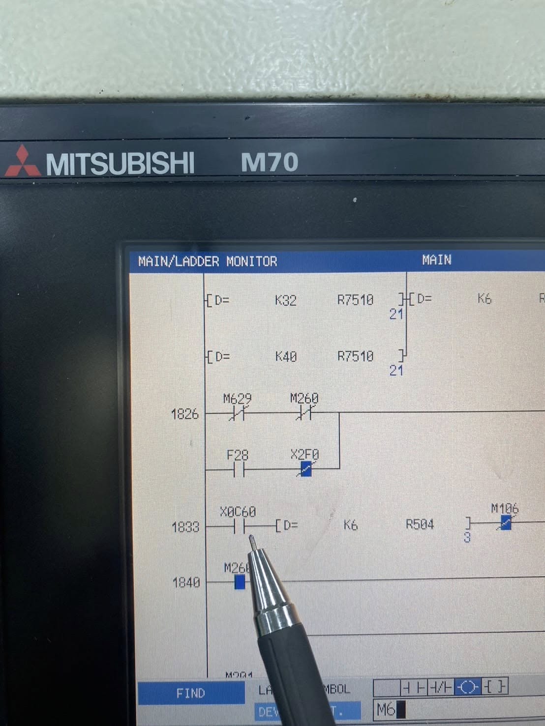ซ่อมเครื่องที่ใช้ MITSUBISHI CNC CONTROLLER