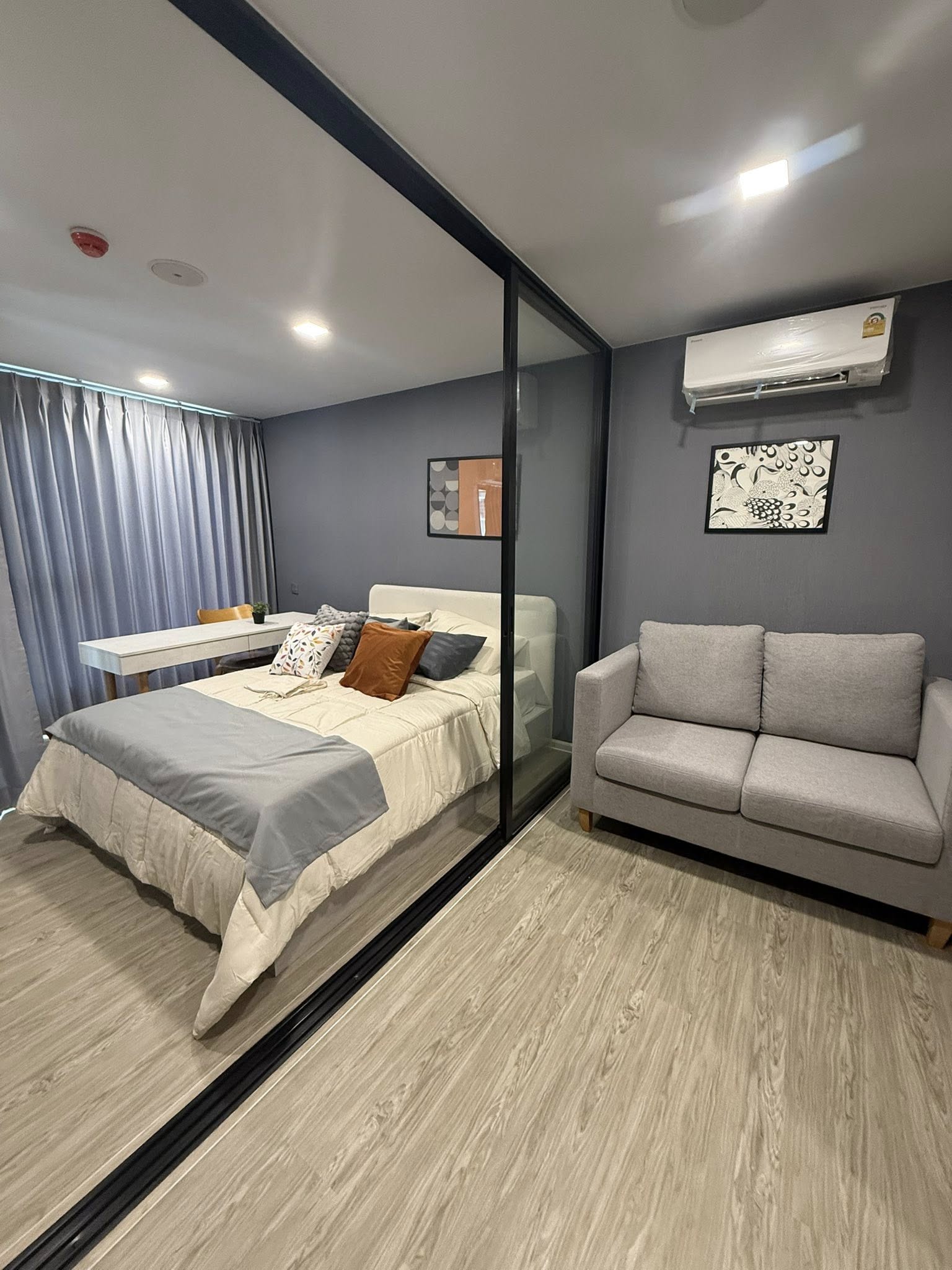 ให้เช่าคอนโด Kave Seed Kaset (เคฟ ซี้ด เกษตร) โซน รถไฟฟ้า BTS เสนานิคม / ม.เกษตร 1ห้องนอน / 1ห้องน้ำ ขนาดห้อง 26 ตรม. ชั้น 4 ตึก B