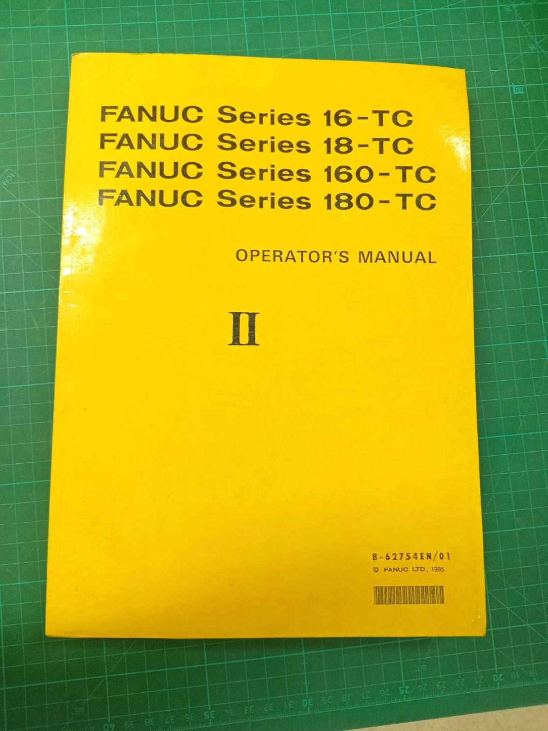 FANUC SERIES 16/18/160/180-TC 2 OPERATOR'S MANUAL