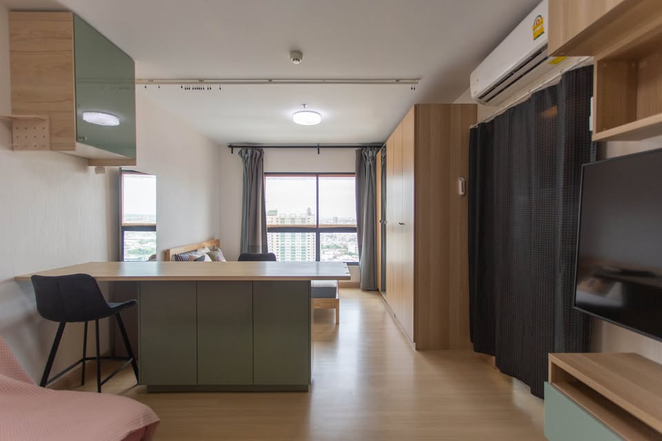 ให้เช่าห้องแบบ Studio 1ห้องน้ำ 1ครัวแยก โซนพื้นที่ BTS ตลาดพลู คอนโด Supalai Loft Talat Phlu Station (ศุภาลัย ลอฟท์ สถานีตลาดพลู) High Rise ขนาดห้อง 33 ตรม. ชั้น 27