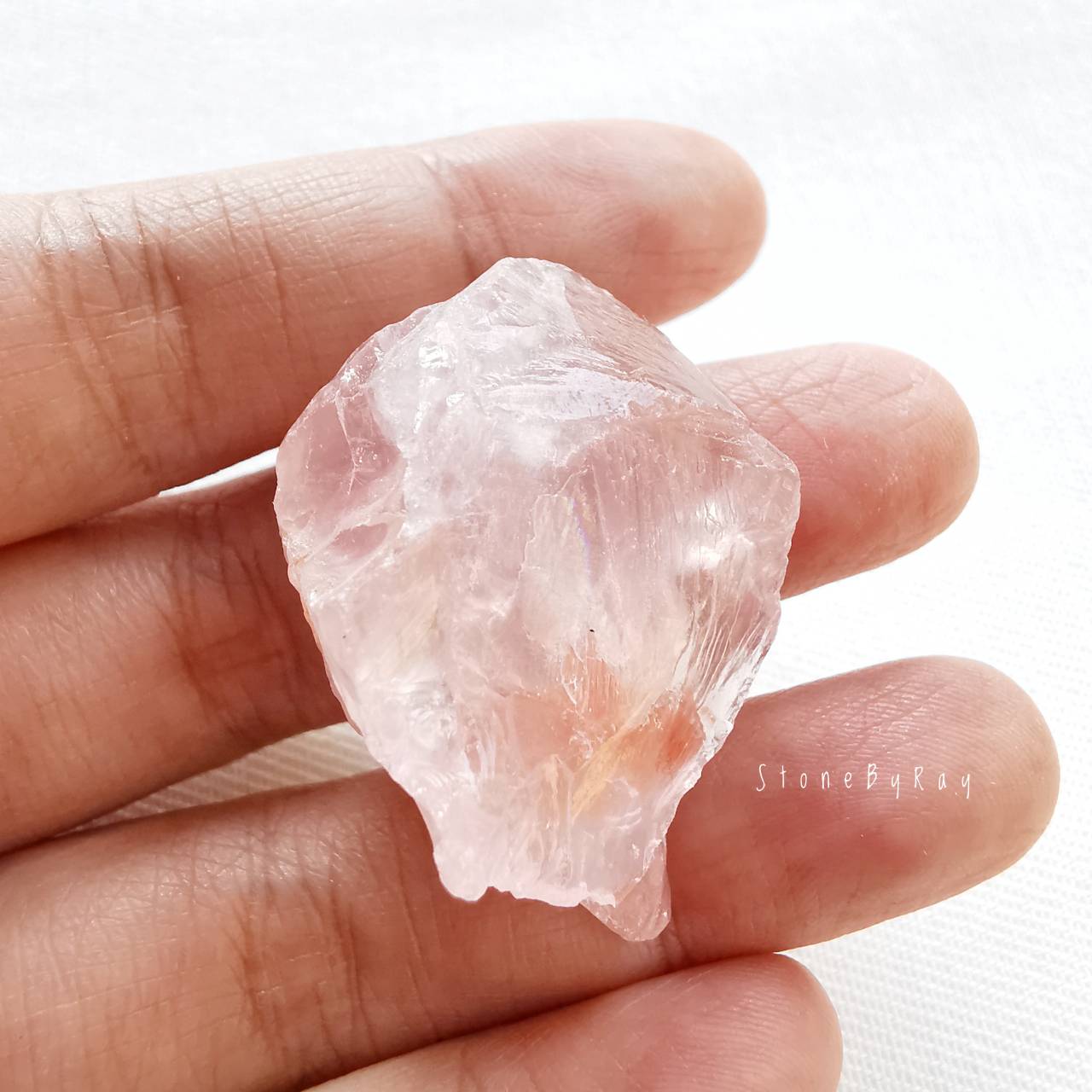 หินโรสควอตซ์ก้อนธรรมชาติ(Rose Quartz)