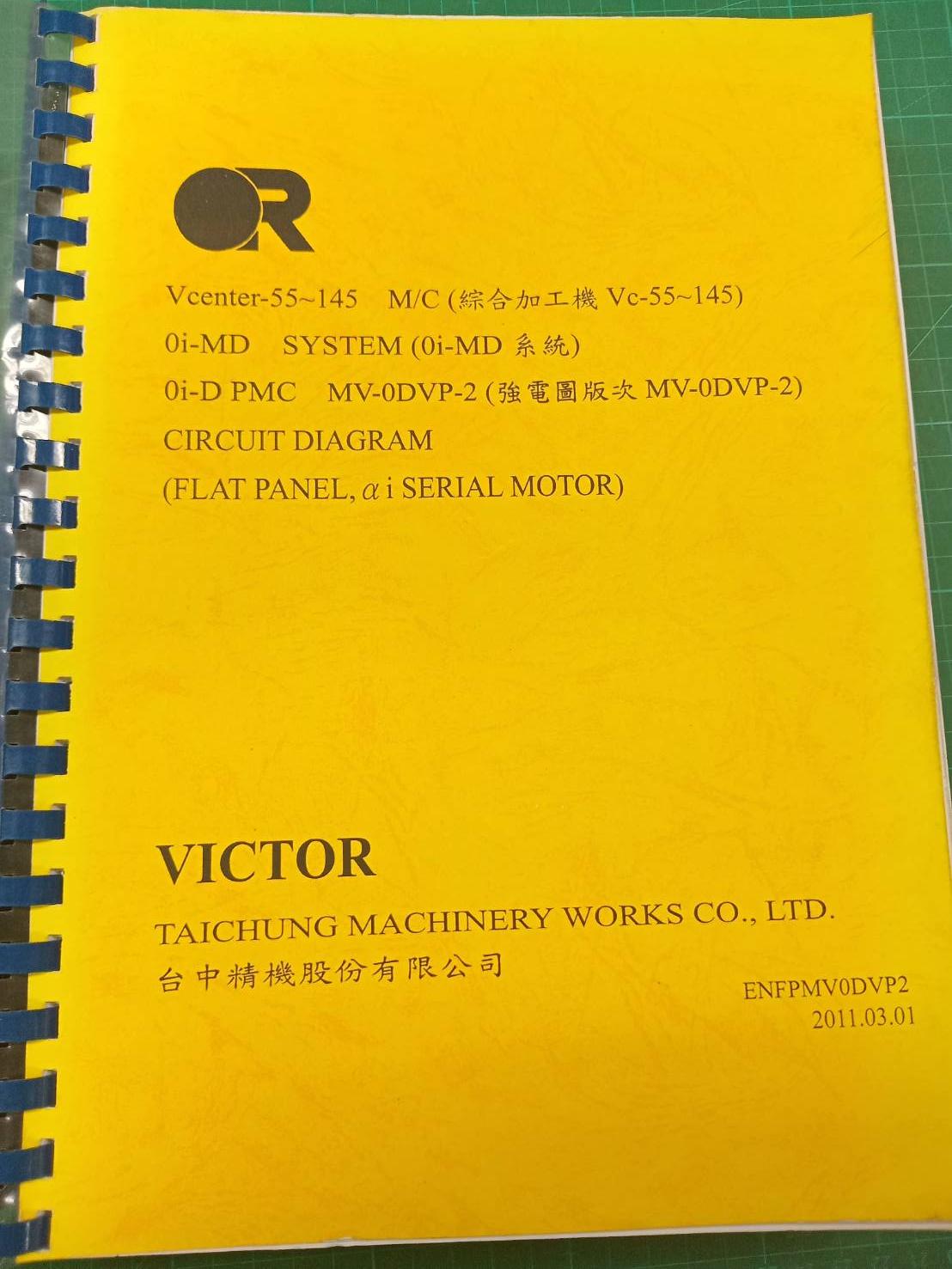 VICTOR VCENTER-55-145 0i-MD WIRING LADDER DIAGRAM