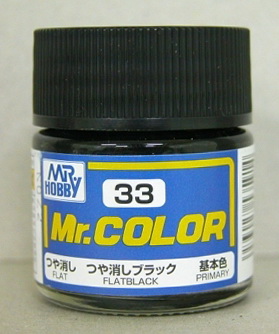 4973028716313 mr.color 33 flat black 10ml.