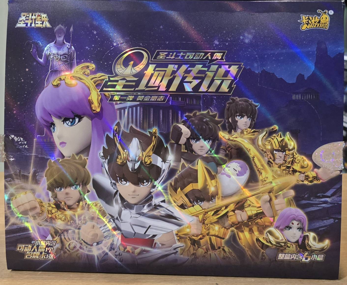 *กล่องนอกเปิดแล้ว *ของใหม่* สุ่ม ยกกล่อง 6973830389296 Blind Box Figure Saint Seiya The 1st Bullet Golden Will Kayou *6 box เล็ก*