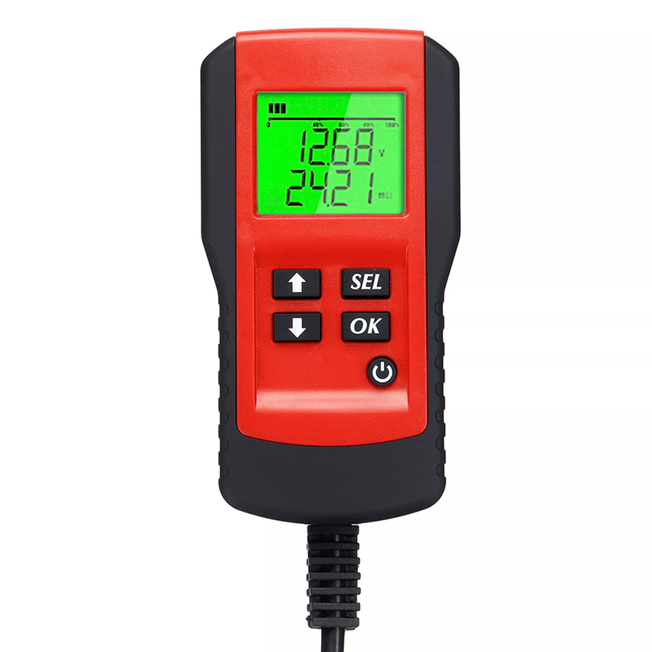 เครื่องทดสอบแบตเตอรี่รถยนต์แบบดิจิตอล 12V (Digital 12V Car Battery Automotive Battery Capacity Tester Tools)