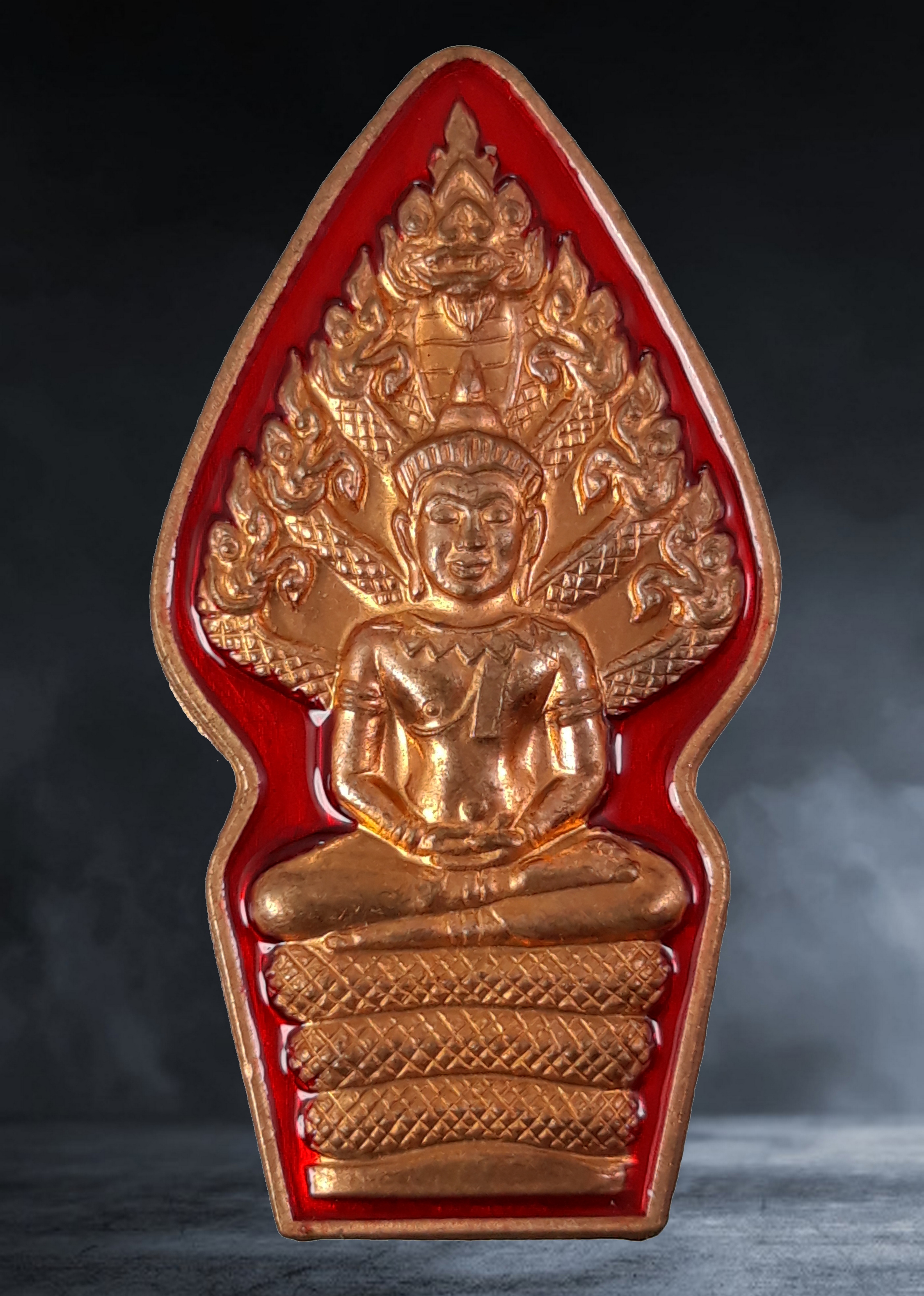 เหรียญ พระนาคปรกเอวคอด หลวงพ่อสิน วัดละหารใหญ่ จ.ระยอง รุ่นไตรมาส ๗ รอบ ปี ๒๕๕๕