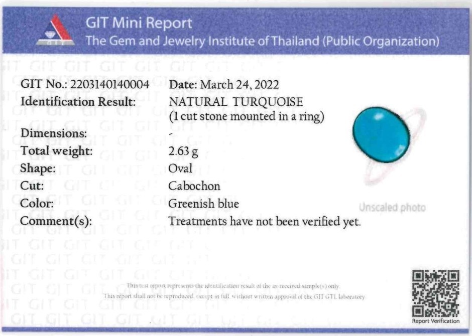 แหวนเงินหินเทอร์ควอยส์ Turquoise
