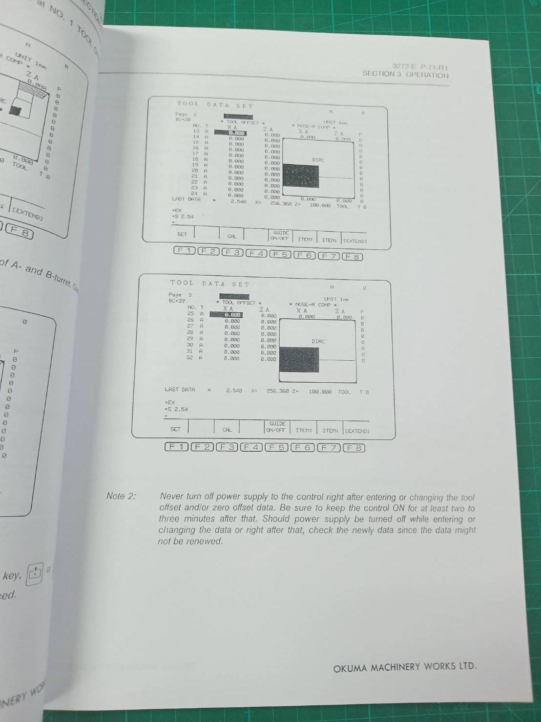 OKUMA OSP5020L,OSP5020L-G OPERATION MANUAL WIRING DIAGRAM