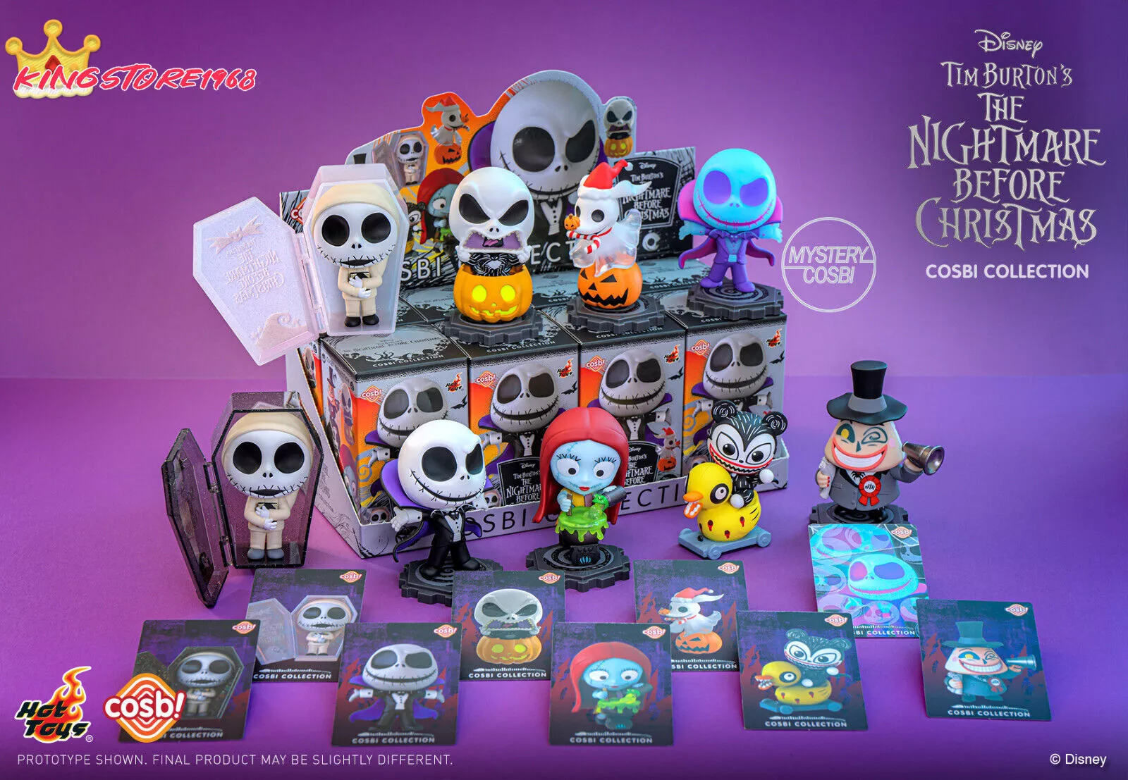 กล่องสุ่ม-จุ่มเดี่ยว 4895228618115 the nightmare before christmas-cosbi collection