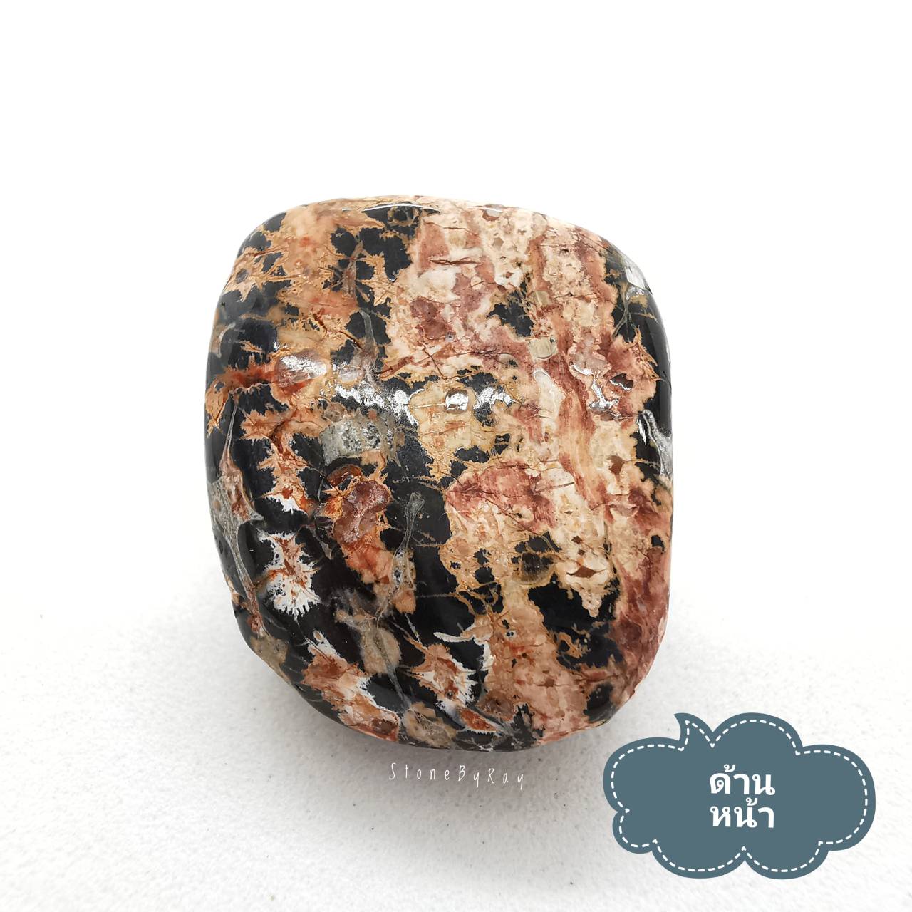 หินลีโอพาร์ดสกินแจสเปอร์ขัดเงา Leopard Skin Jasper