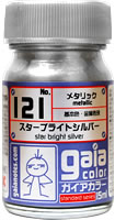 gaia 121 Star bright Silver (metallic) 15ml.