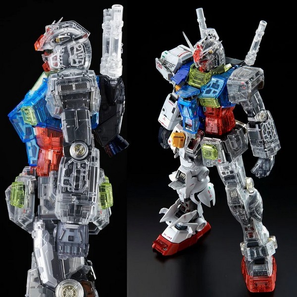 *เฉพาะพาสเกาะใส ไม่รวมหุ่น**Bandai 4573102614063 p-bandai clear color body for PG rx-78-2 unleashed