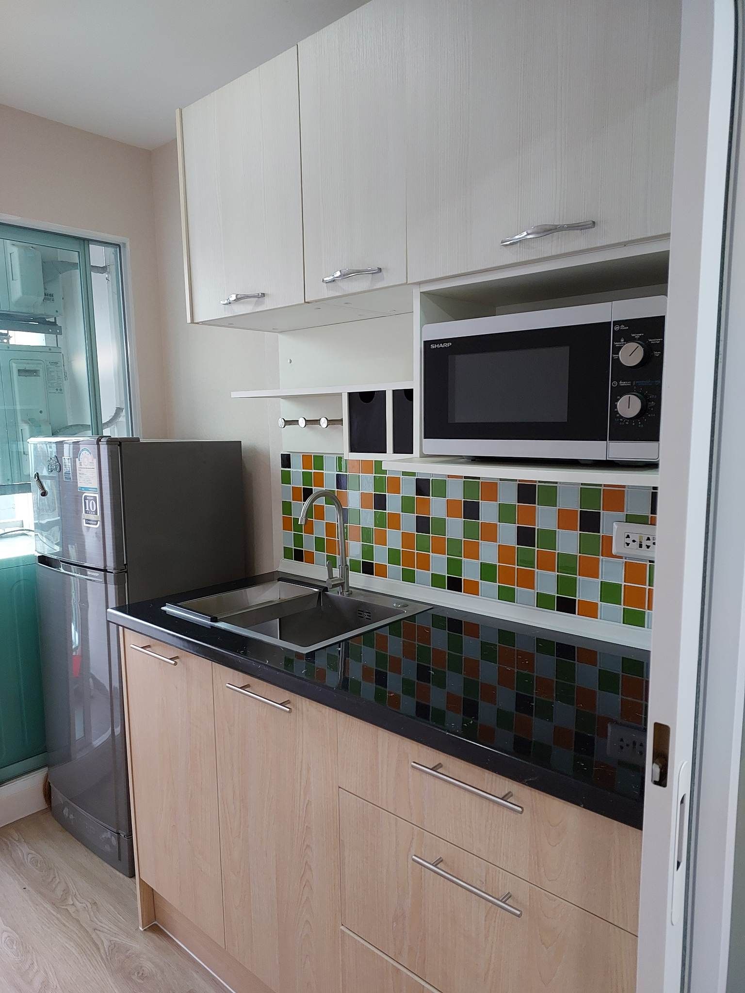 ปล่อยเช่าคอนโด The Maple Ratchada-Ladprao (เดอะ เมเปิ้ล รัชดา-ลาดพร้าว) - 1ห้องนอน 1ห้องน้ำ 1ห้องนั่งเล่น 1ห้องครัว - ใกล้ MRT รัชดา - ขนาดห้อง 30.57 ตรม. ชั้น 5