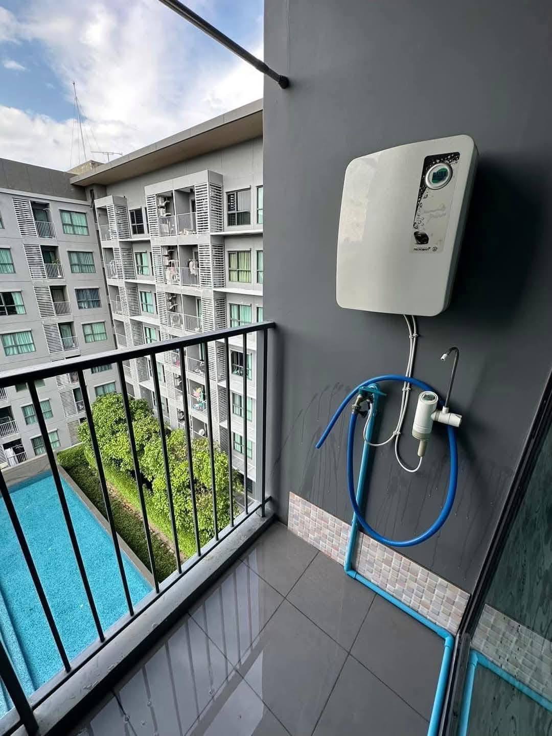 ให้เช่าห้องแบบ 1ห้องนอน 1ห้องน้ำ โซนพื้นที่ MRT ศรีลาซาล คอนโด Aspen Lasalle (เอสเพน ลาซาล) ขนาดห้อง 29 ตรม. ชั้น 7 เฟส B