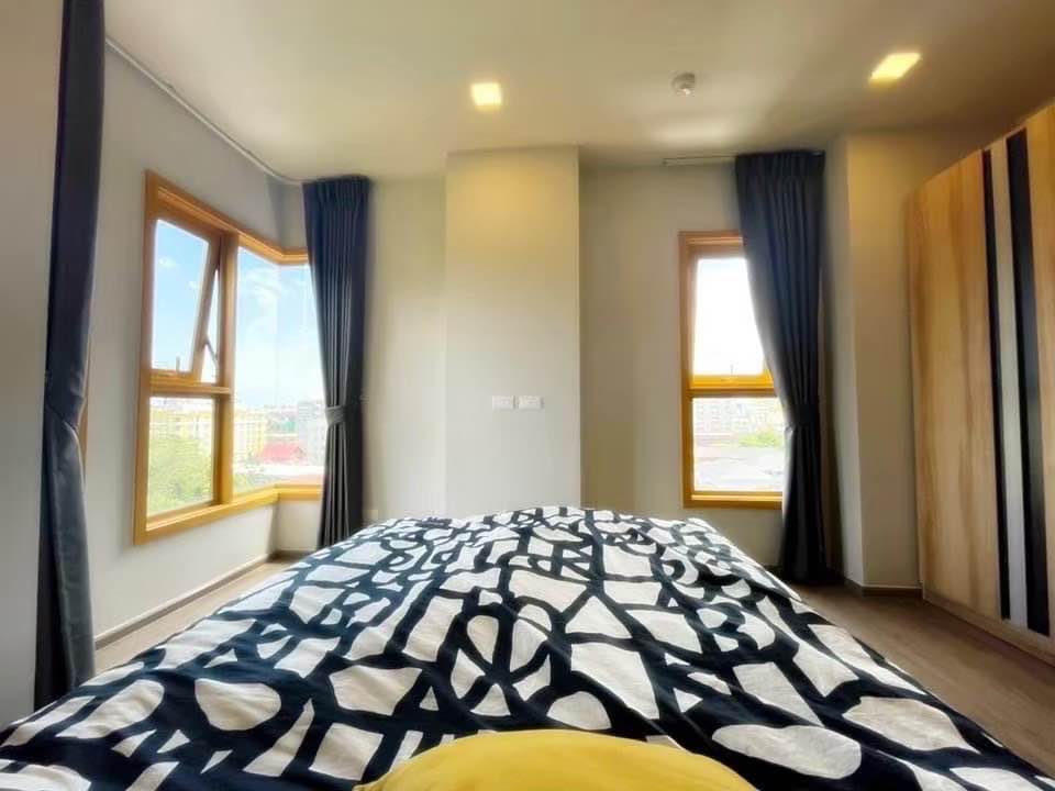 Low Rise โซนพื้นที่ BTS อ่อนนุช ให้เช่าห้องแบบ 1ห้องนอน 1ห้องน้ำ 1ครัวปิด คอนโด The Base Sukhumvit 50 (เดอะ เบส สุขุมวิท 50) ขนาดห้อง 32 ตรม. ชั้น 8