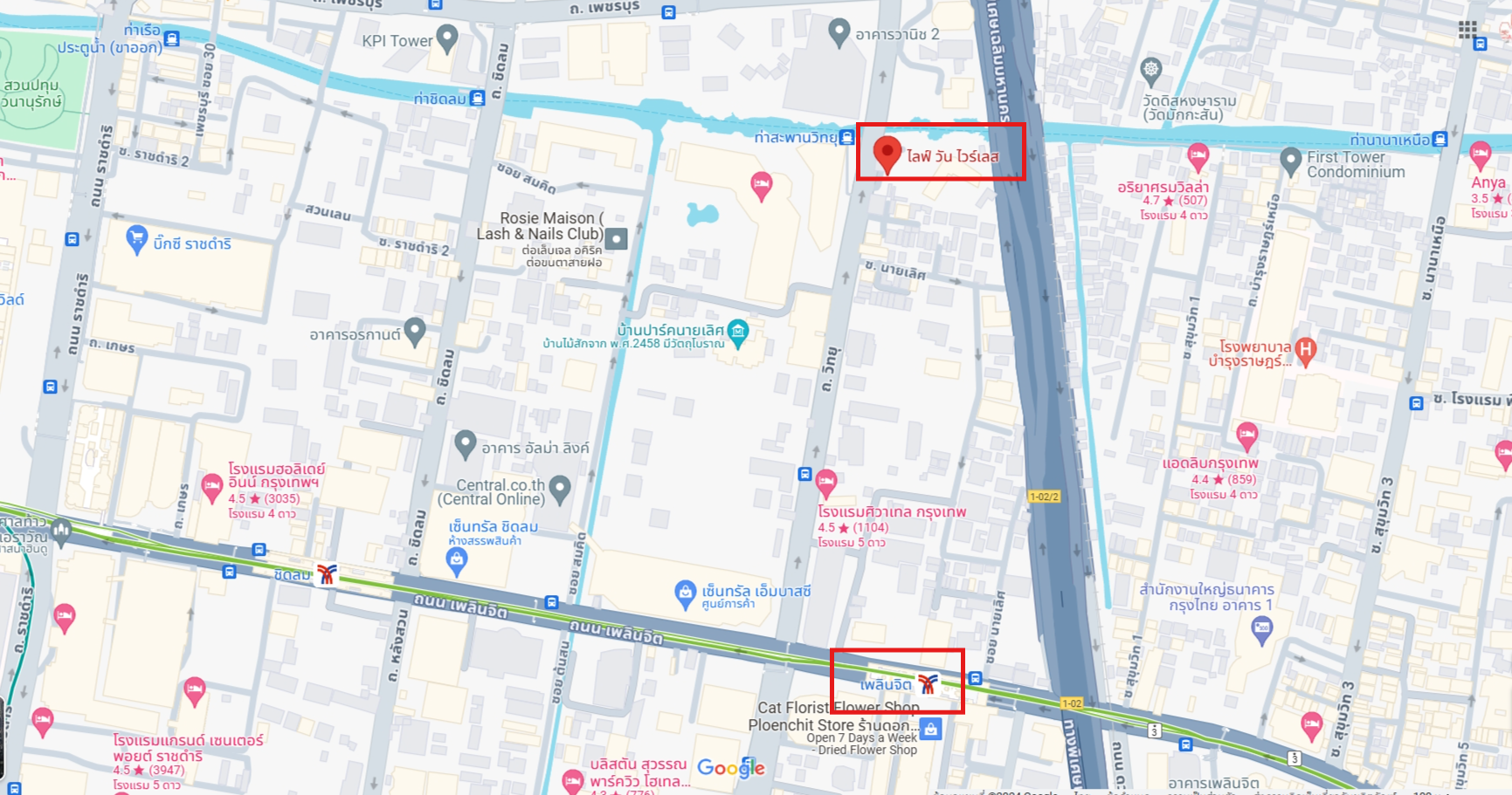 ปล่อยเช่าคอนโด Life One Wireless (ไลฟ์ วัน ไวร์เลส) - 1ห้องนอน 1ห้องน้ำ 1ห้องนั่งเล่น - ใกล้ BTS เพลินจิต - ขนาดห้อง 35 ตรม. ชั้น 11