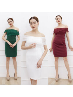 kudapy กล่องสุ่มเดรสไปงาน เดรสไปงานแต่ง แจ้งขนาดไซต์ให้แม่ค้าได้ค่ะ เลือกแบบไม่ได้นะคะ