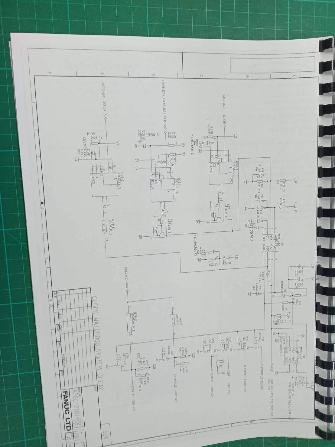 FANUC BEATA I SERIES SVPM CONTROL/POER BOARD A20C-2101-0012 TO 0013/0020 TO 0025 WIRING DIAGRAM