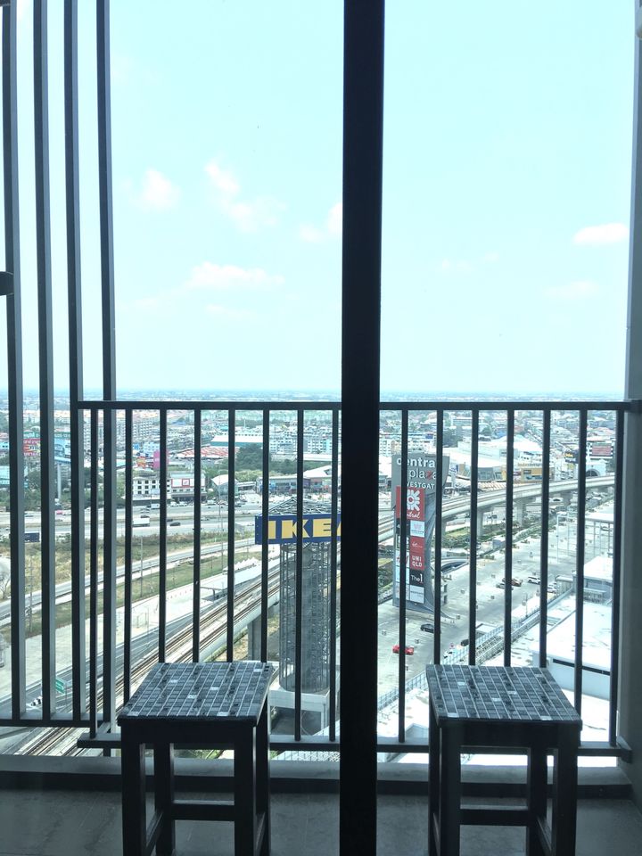 ปล่อยเช่าคอนโด Plum Condo Central Station (Phase 2) (พลัมคอนโด เซ็นทรัล สเตชั่น (เฟส 2)) - 1ห้องนอน 1ห้องน้ำ 1ห้องนั่งเล่น - ใกล้ MRTสามแยกบางใหญ่ ตลาดบางใหญ่ / เซ็นทรัลเวสเกต - ขนาดห้อง 24 ตรม. ชั้น 24 วิวโล่ง ฝั่งเซ็นทรัล