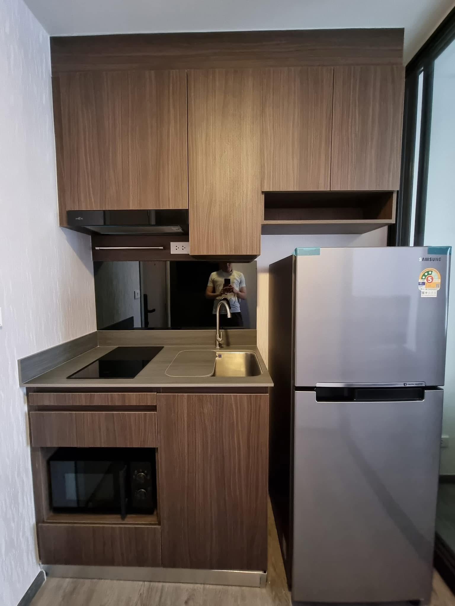 ให้เช่าคอนโด The Origin Ladprao - Bangkapi (ดิ ออริจิ้น ลาดพร้าว - บางกะปิ) High Rise โซนพื้นที่ MRT บางกะปิ ห้องแบบ Studio 1ห้องน้ำ ขนาดห้อง 23 ตรม. ชั้น 8