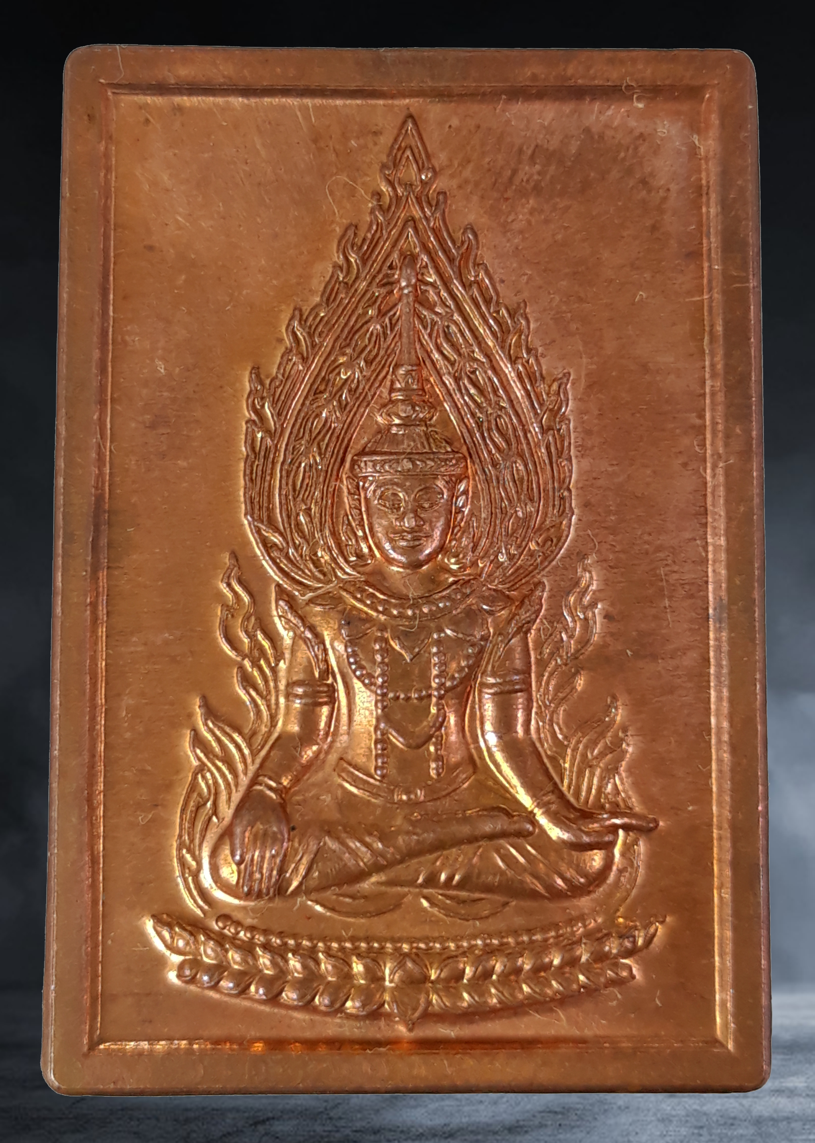 เหรียญ พระศรีอริยเมตไตร เพื่อการศึกษา ธรรมบาลี สามเณรสินฟ้า เนื้อทองแดง ปี ๒๕๕๔ พระฝ่ายอรัญญาวาสี ปลุกเสก