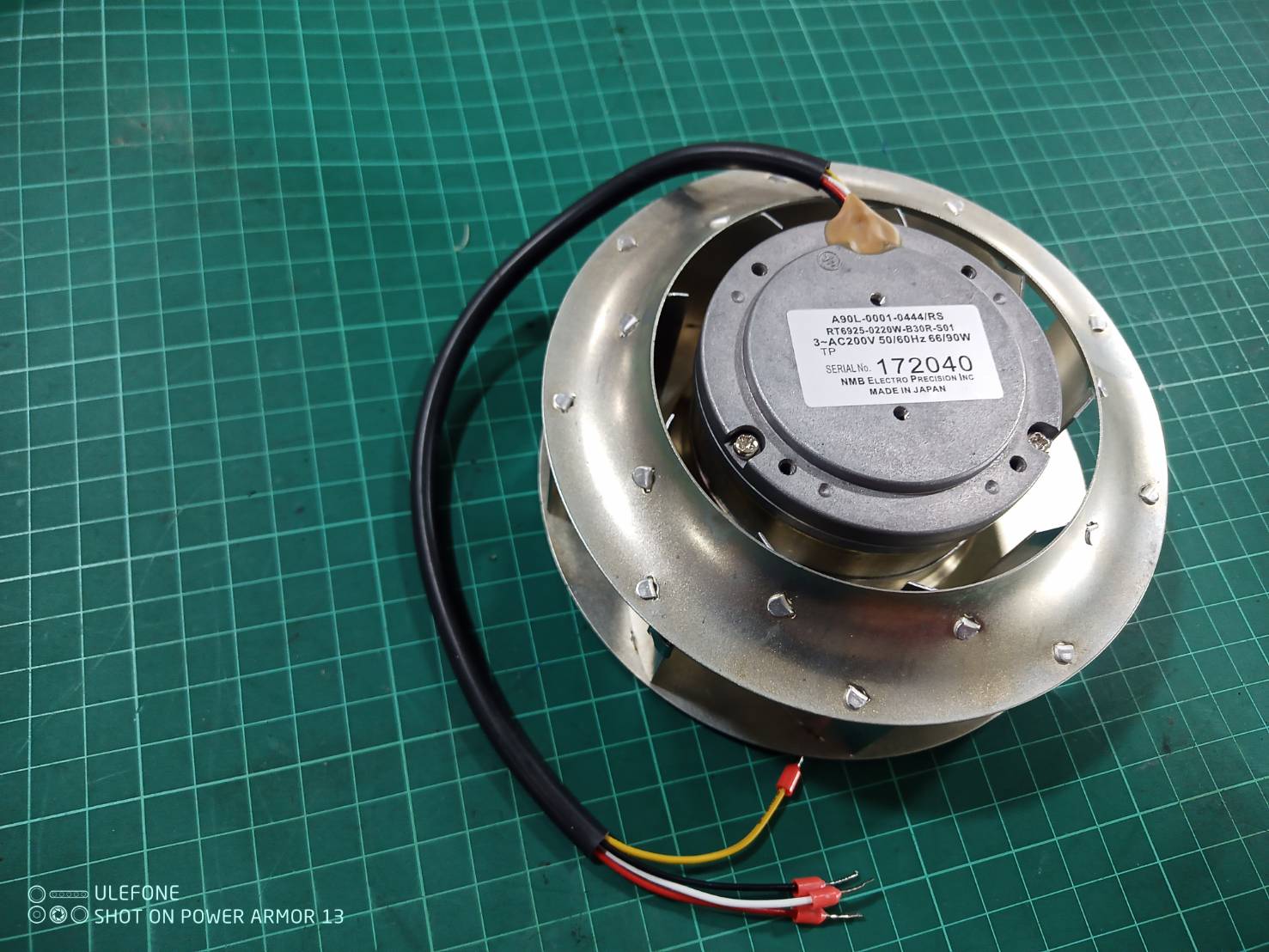 FANUC A90L-0001-0444/RS RT6925-0220W-B30R-S01 SPINDLE FAN MOTOR