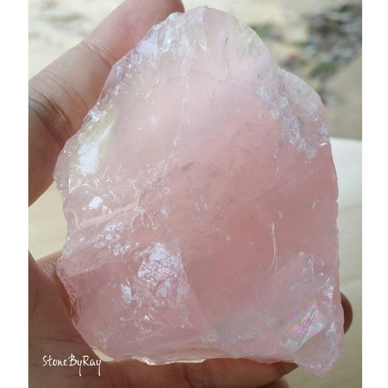 หินโรสควอตซ์ก้อนธรรมชาติ(Rose Quartz)